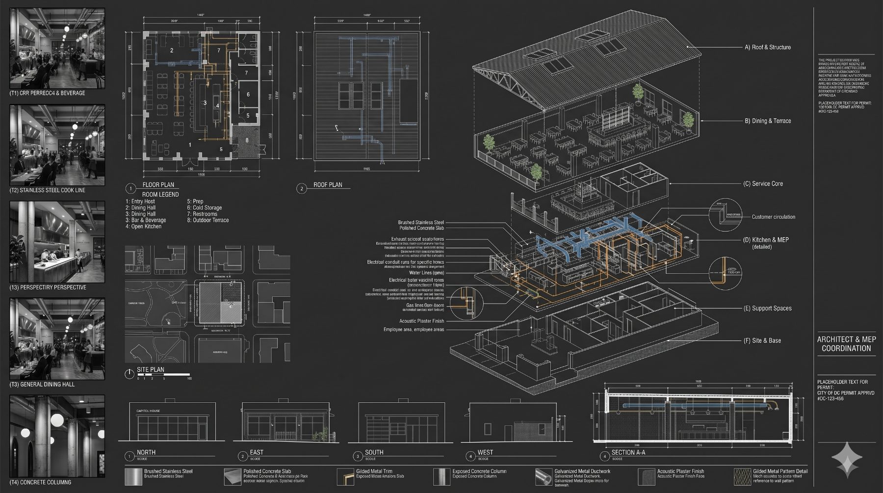 Architect & MEP coordination drawing